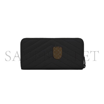 YSL CASSANDRE MATELASSÉ ZIP AROUND WALLET IN GRAIN DE POUDRE LEATHER 358094BOW081000 (19*9.5*2.5cm)